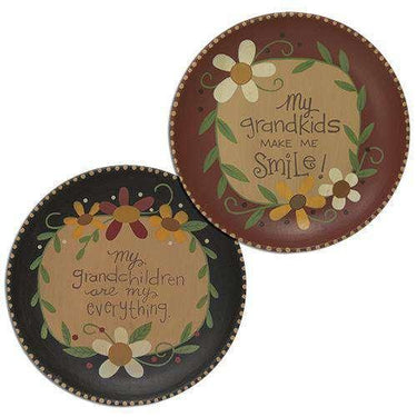Grandchildren are Everything Plate, 2 Asstd. - The Fox Decor